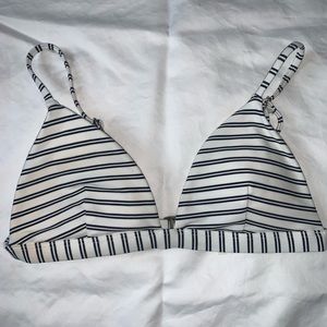 Hollister Stripped Bikini Top- Size XS